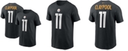 Nike Men's Chase Claypool Black Pittsburgh Steelers Name and Number T-shirt